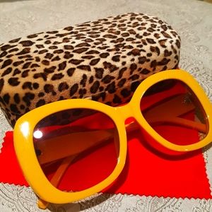 Retro Yellow Sunglasses